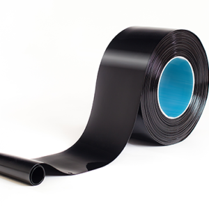 PVC kardin Must 2x200mm/jm